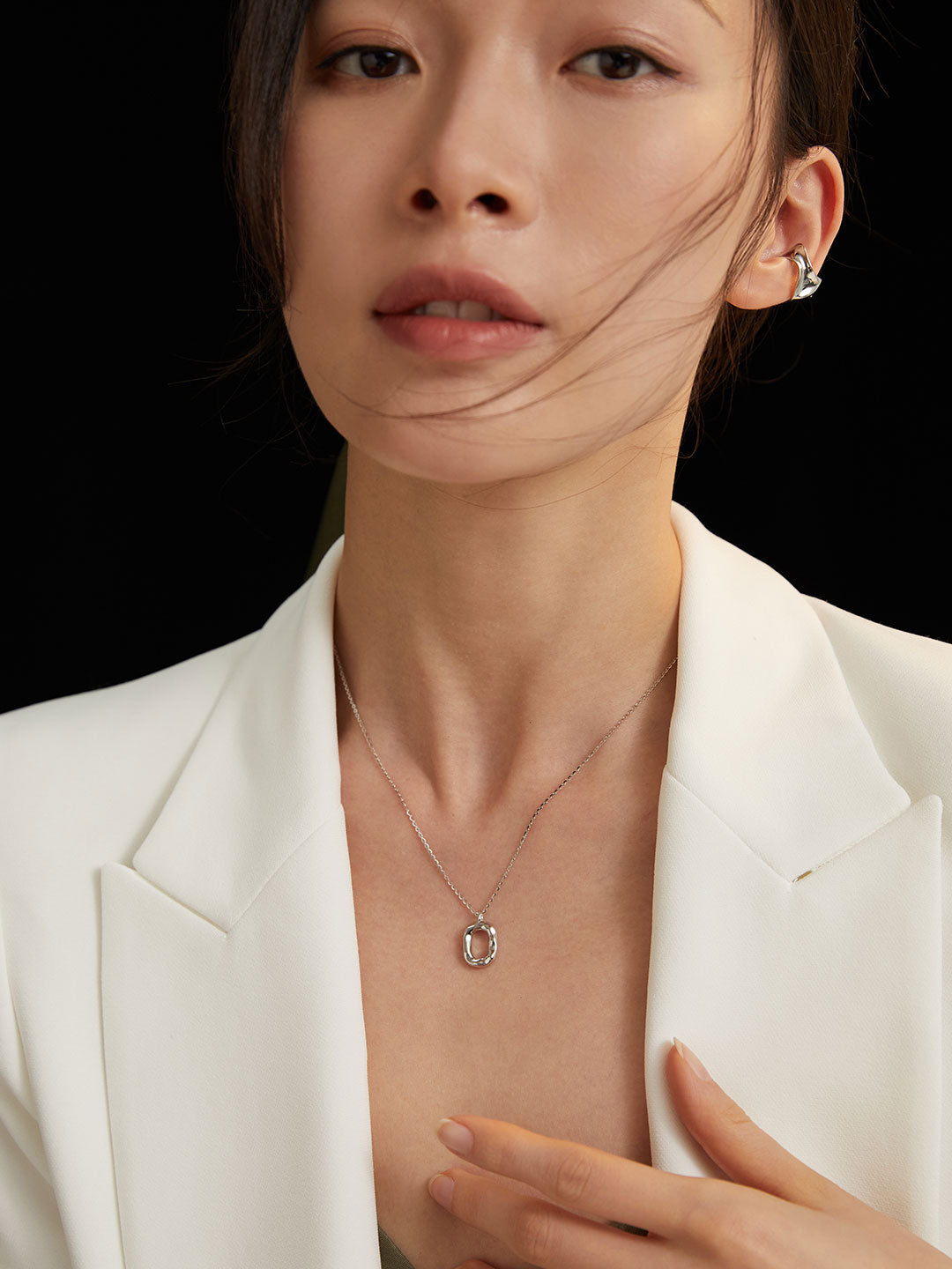 Golden Square Donut Pendant